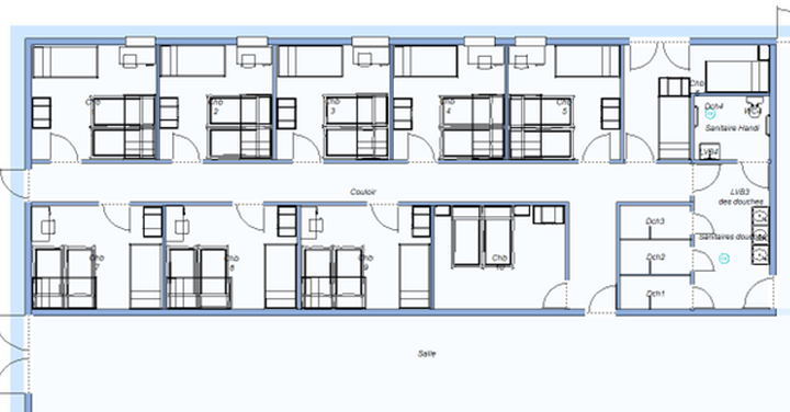 Plan des chambres